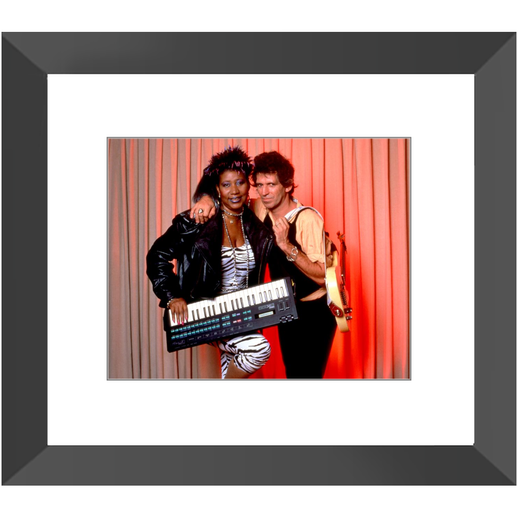 Aretha Franklin and Keith Richards 1986 Photo Print