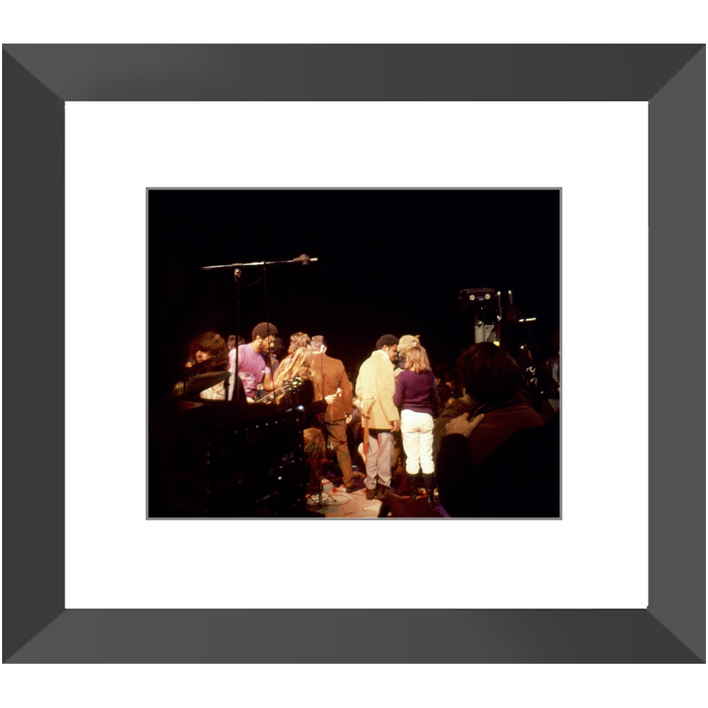 The Rolling Stones Mick Jagger & The Hells Angels in Altamont 1969 Photo Print