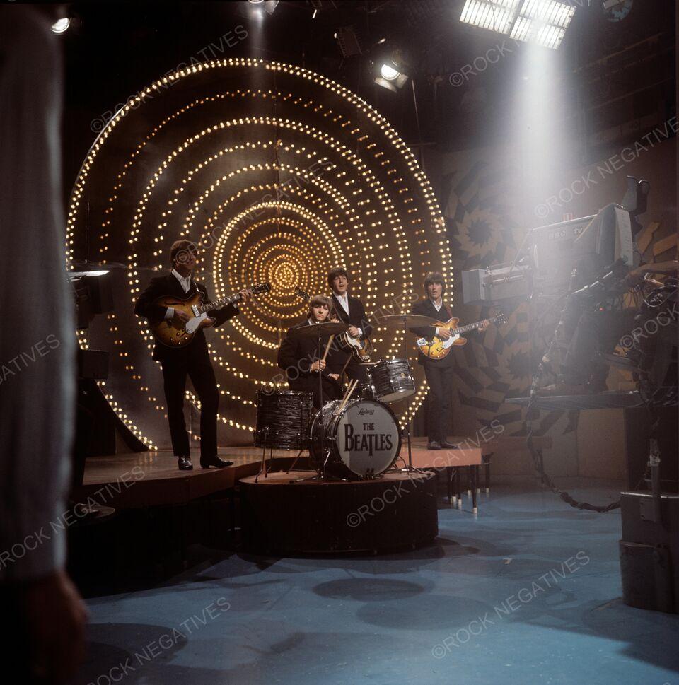 The Beatles Performing "Rain" and "Paperback Writer" on TV 1966 Photo Print