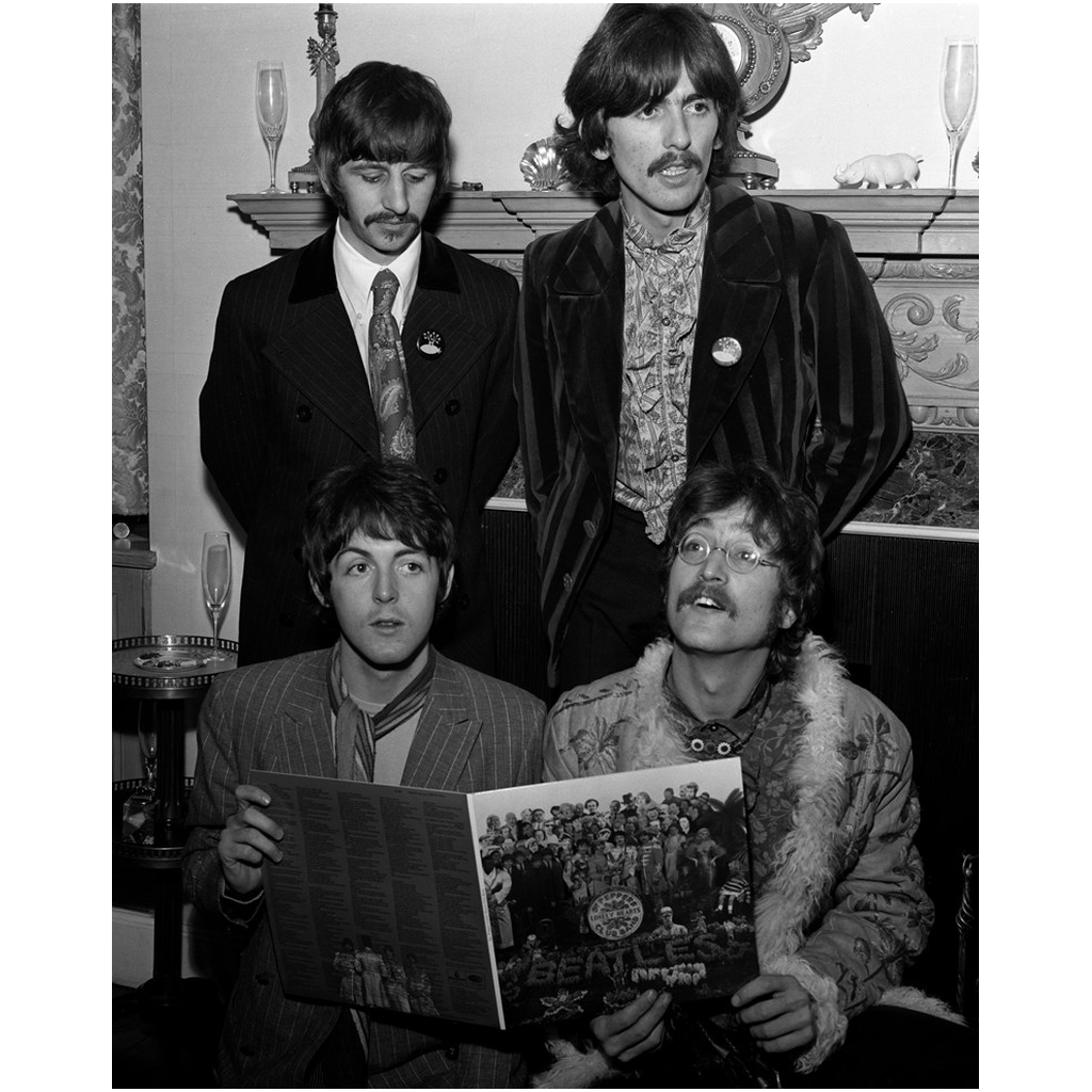 The Beatles With Sgt. Pepper Album Photo Print
