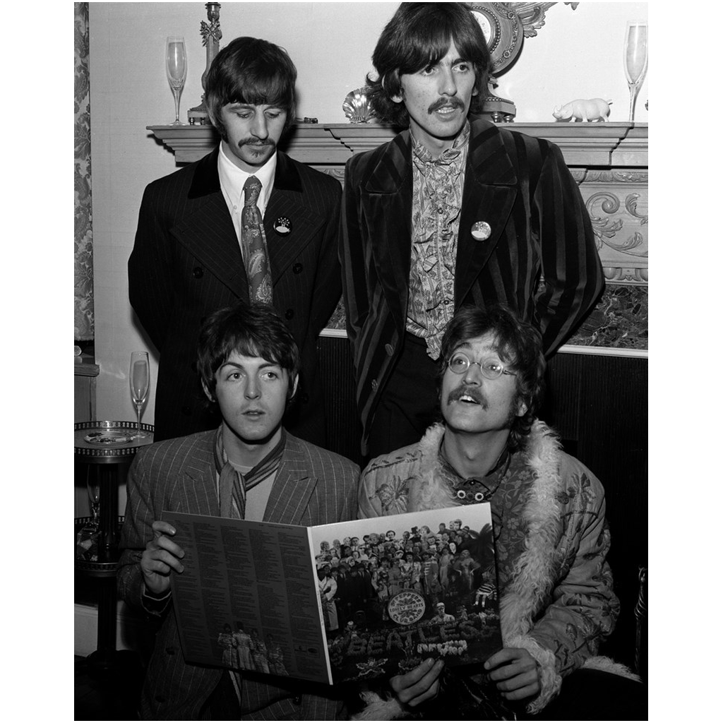 The Beatles With Sgt. Pepper Album Photo Print