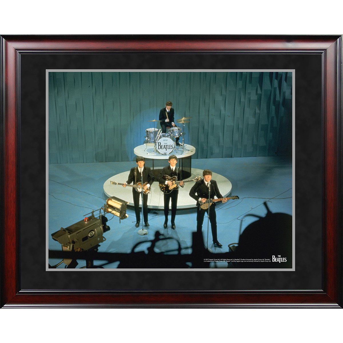 The Beatles '1964 On Stage Color Shot' 8x10 Framed Photo