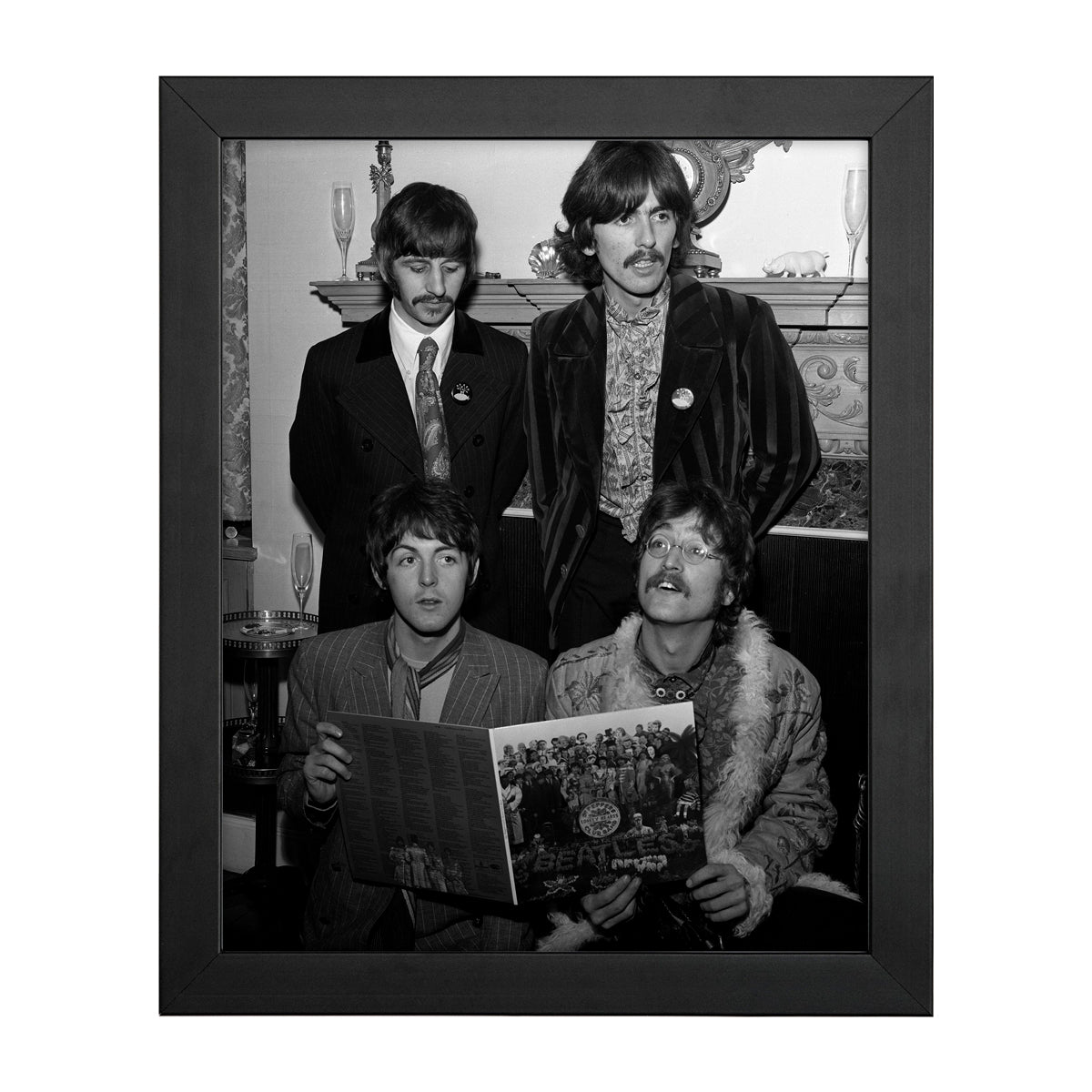 The Beatles With Sgt. Pepper Album Photo Print