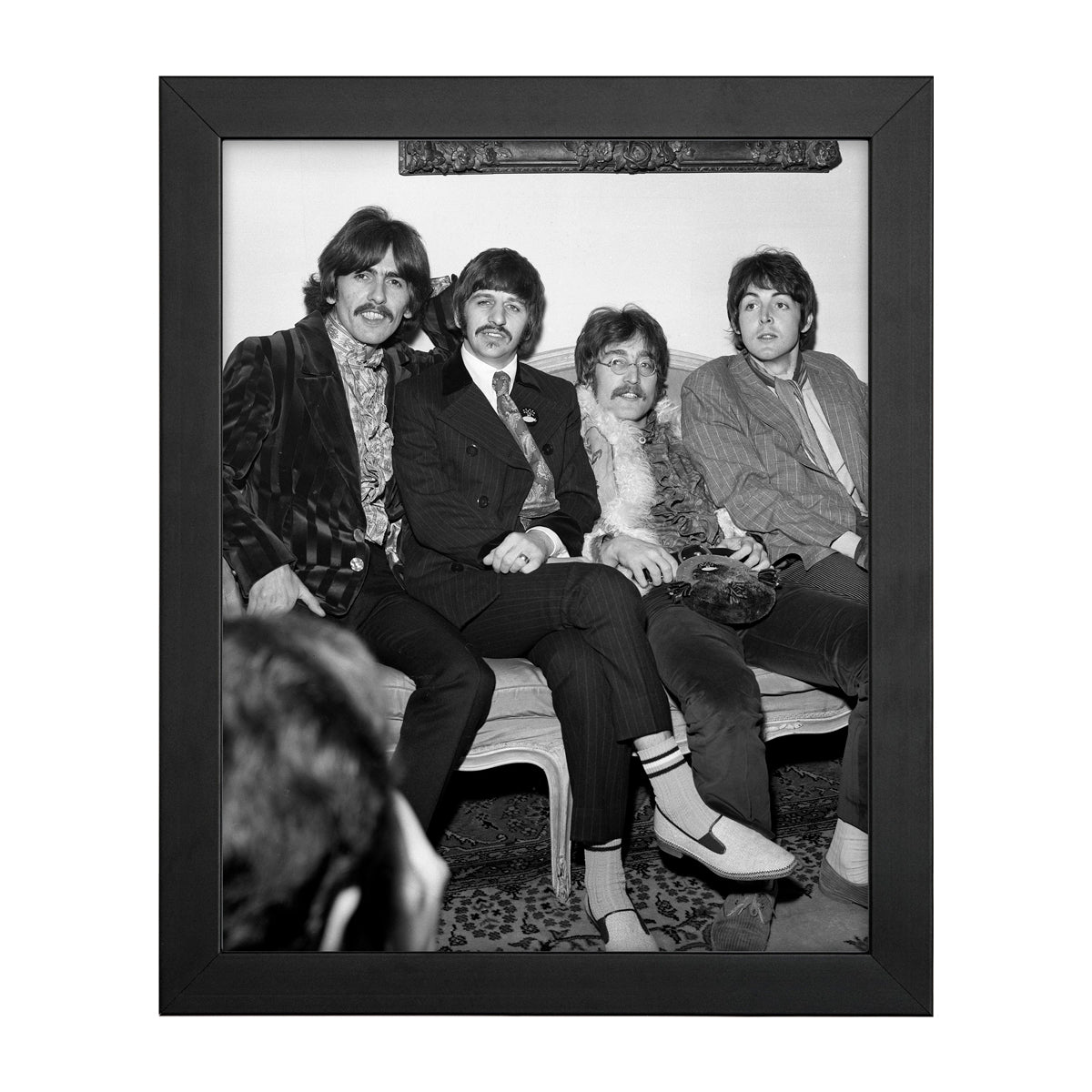 The Beatles on Couch Sgt. Pepper Pre-Release Party Photo Print