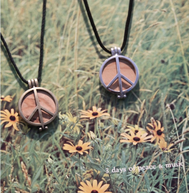Athentic 1969 Woodstock Peace Sign Pendant Made From Original Stage