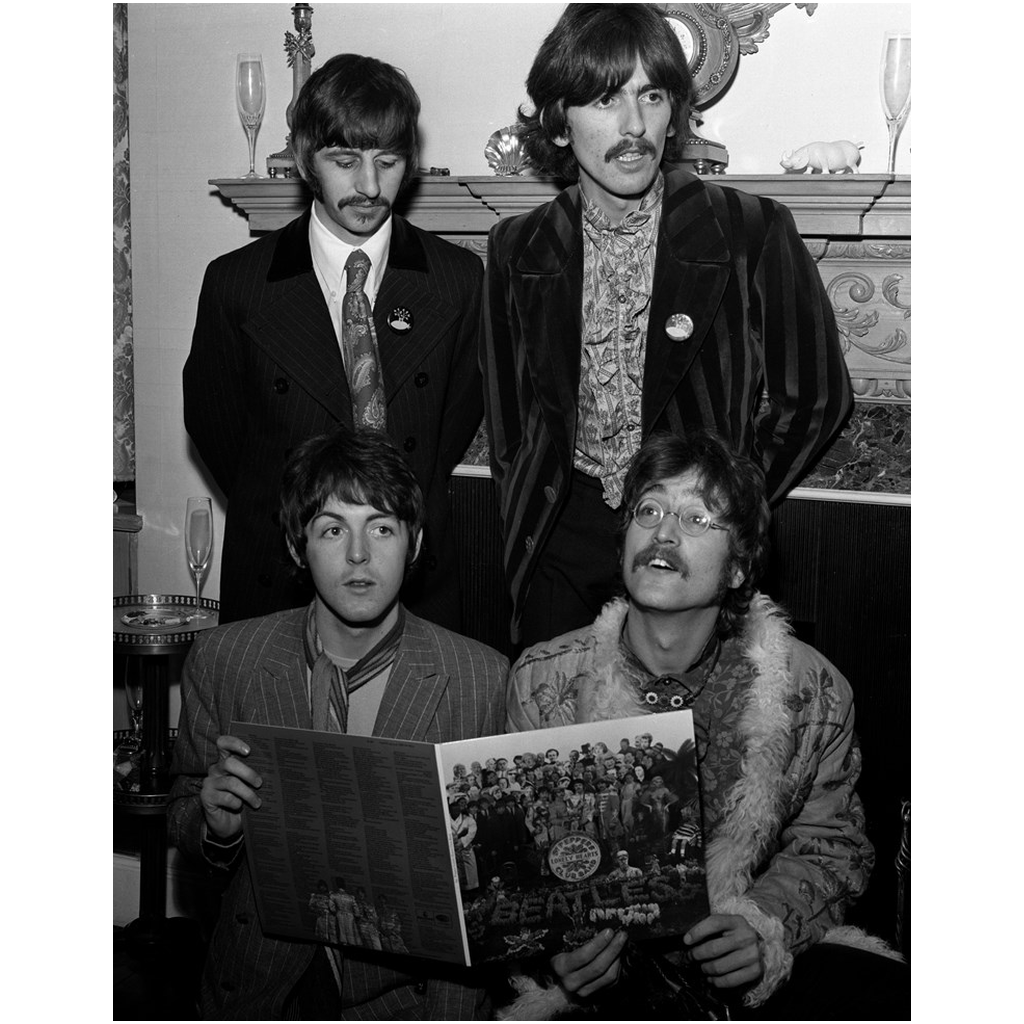 The Beatles With Sgt. Pepper Album Photo Print