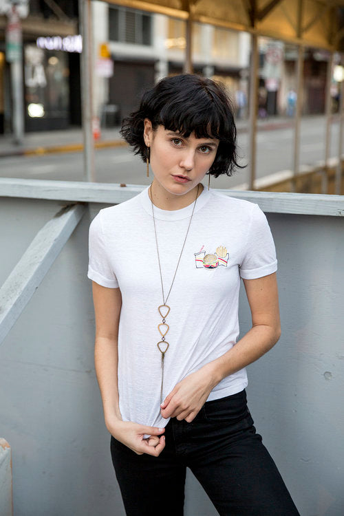 Pick Me Up Necklace Made From Bronze Drum Cymbals