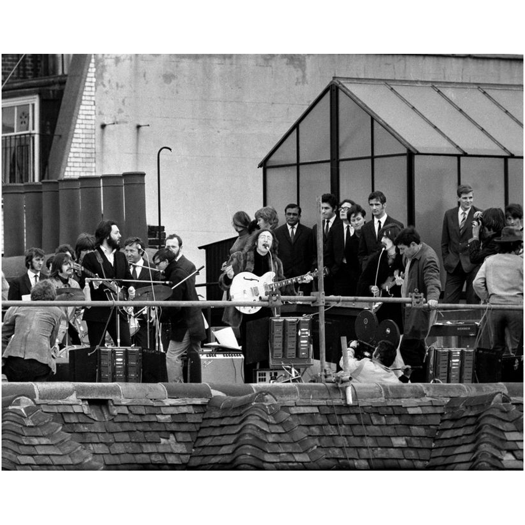 The Beatles on the Apple Corps Roof 1969 Photo Print