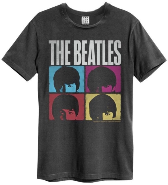 Beatles Hard Days Night Vintage Charcoal T-Shirt