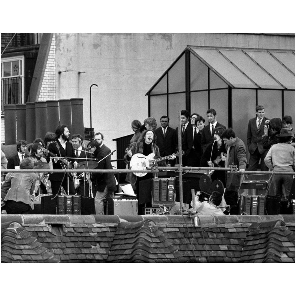 The Beatles on the Apple Corps Roof 1969 Photo Print