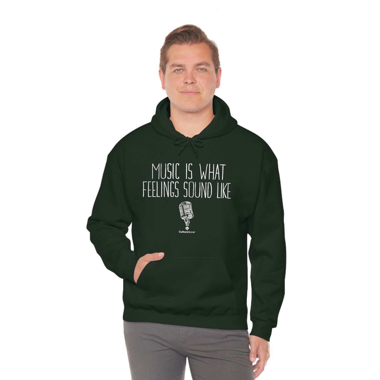 "Music is What Feelings Sound Like" Exclusive Hoodie