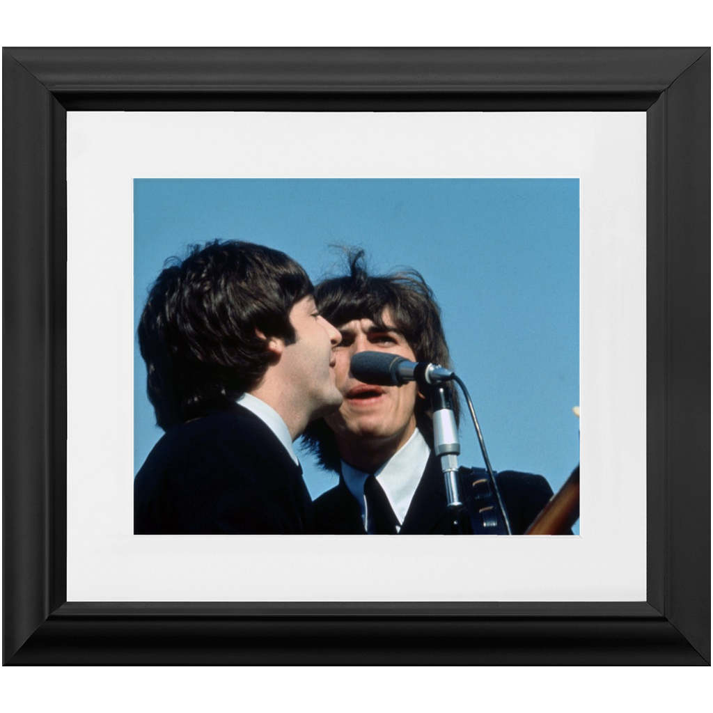 The Beatles Paul McCartney & George Harrison in West Germany 1966 Photo Print