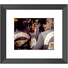 The Rolling Stones Mick Jagger & Hells Angels in Altamont 1969 Photo Print