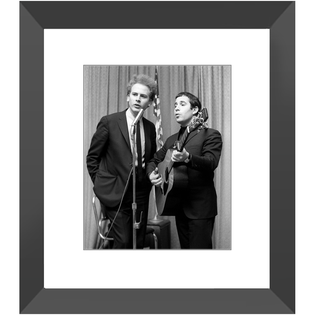 Lot - Simon & Garfunkel Signed Photo/ Concert Pass 11 x 14 inches