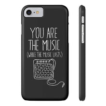 "You are the Music" Black Phone Case (older models)