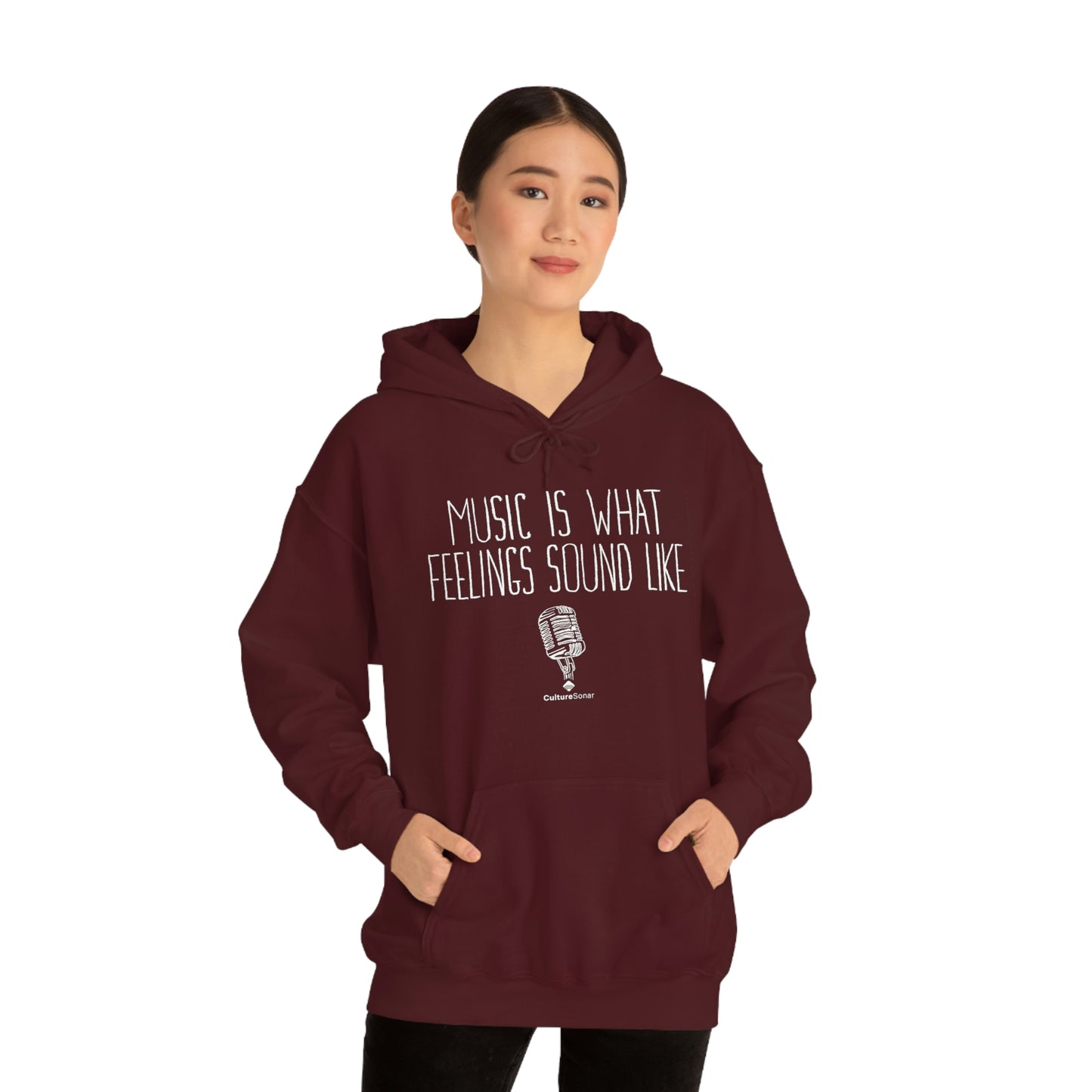 "Music is What Feelings Sound Like" Exclusive Hoodie