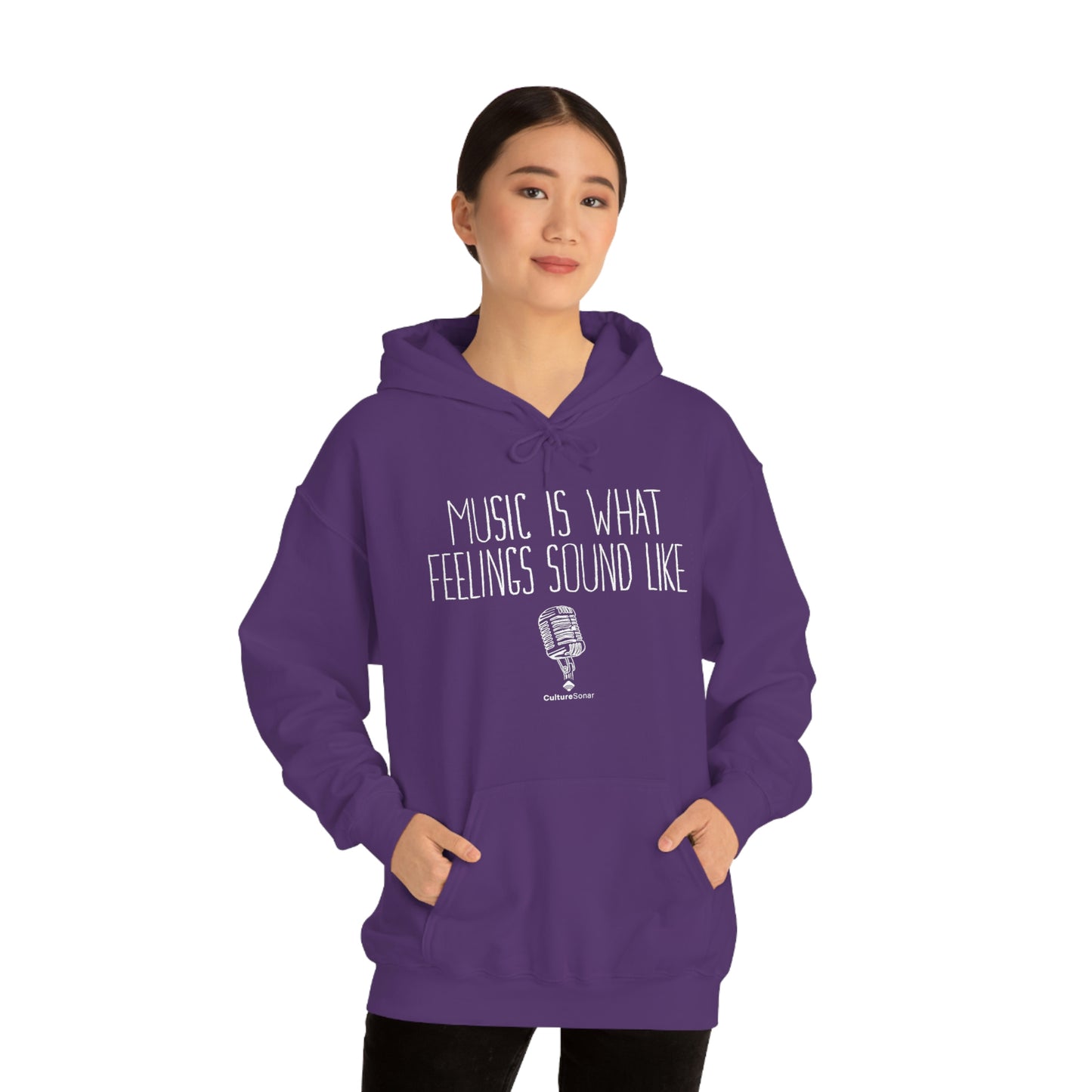 "Music is What Feelings Sound Like" Exclusive Hoodie