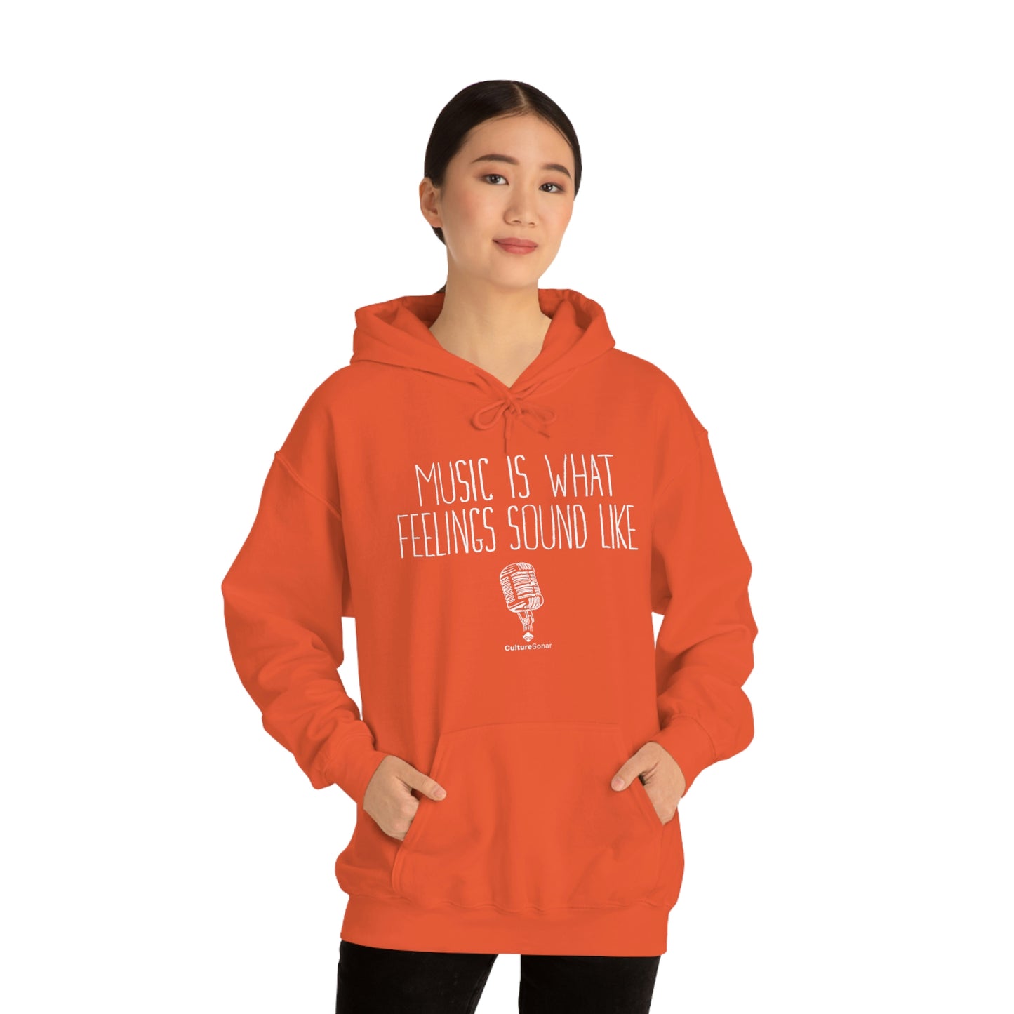 "Music is What Feelings Sound Like" Exclusive Hoodie