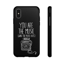 "You are the Music" Black Phone Case (newer models)