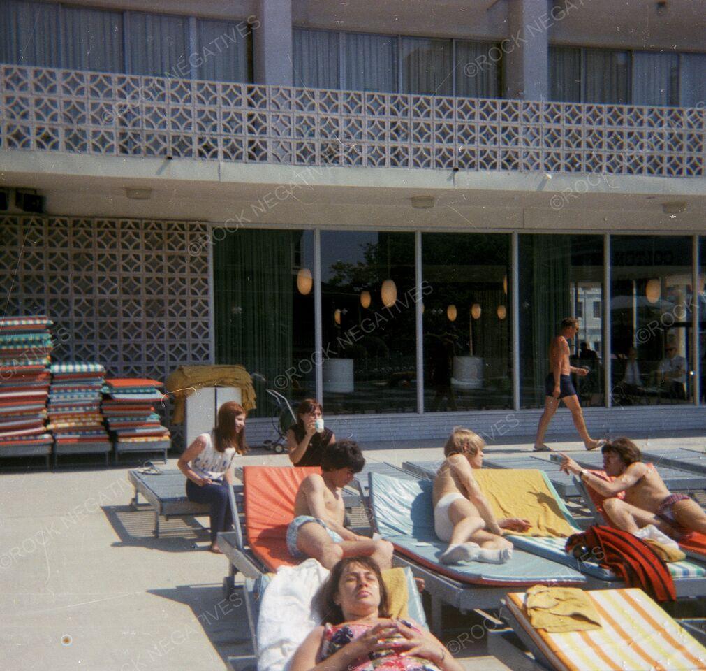 The Rolling Stones at the Pool in Atlantic City 1966 Photo Print