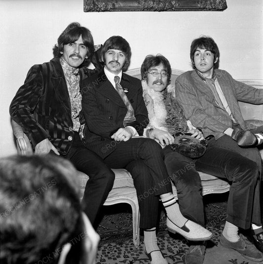 The Beatles on Couch Sgt. Pepper Pre-Release Party Photo Print