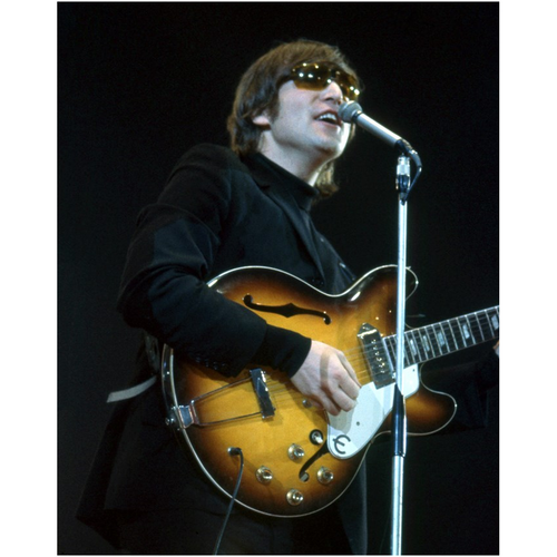 The Beatles John Lennon at Empire Pool in Wembley 1966 Photo Print