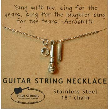 Aerosmith "Dream On" Handcrafted Song Lyrics Charm Necklace