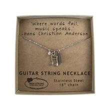 "Where Words Fail, Music Speaks" Handcrafted Charm Necklace