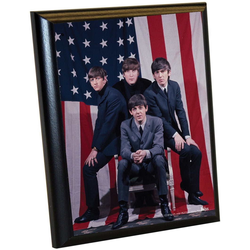 The Beatles 'American Flag Group Shot' 8x10 Plaque