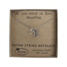 The Beatles "All You Need is Love" Handcrafted Song Lyrics Necklace