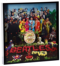 The Beatles 3D Sgt Pepper Album Cover Acrylic Collage Collector's Print [20x20]