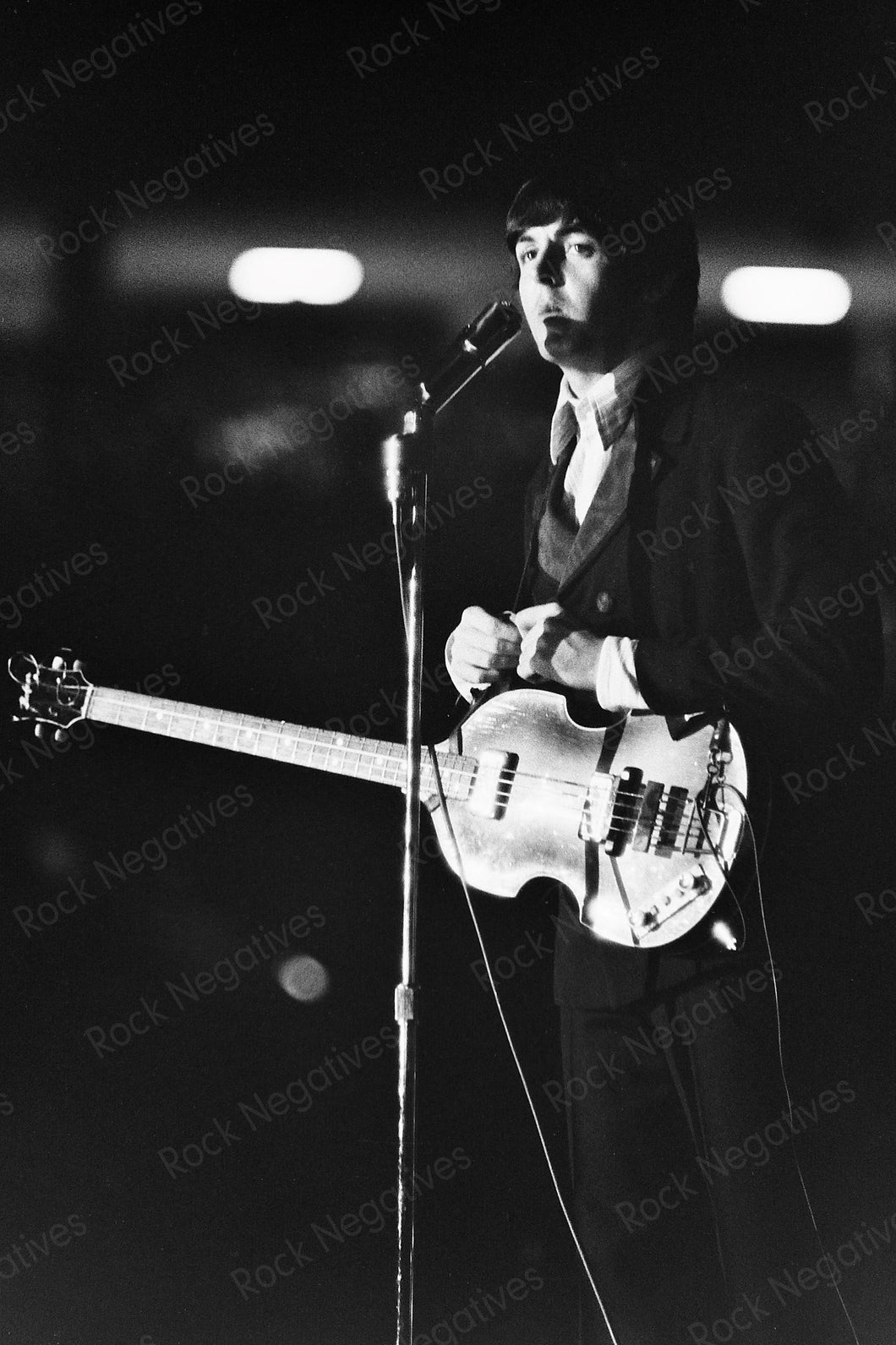 The Beatles Paul McCartney on Stage in St. Louis 1966 Photo Print