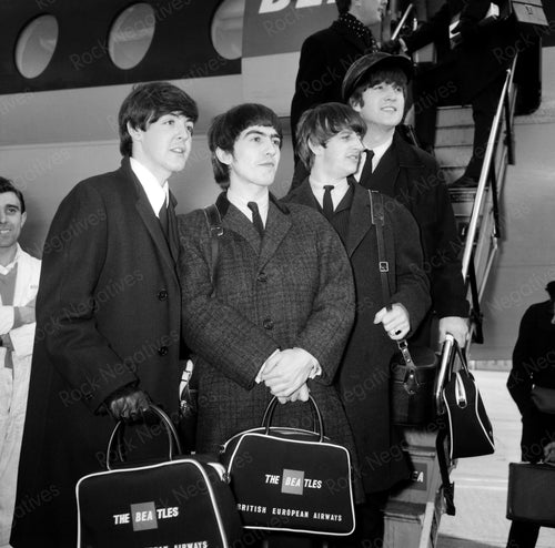 Beatles at Airport in London 1964 Photo Print