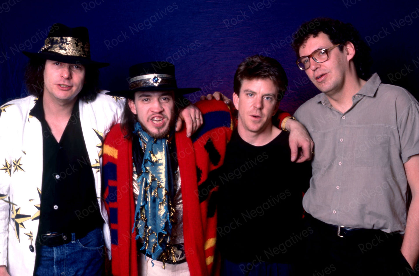 Stevie Ray Vaughan & Double Trouble Portrait Session 1985 Photo Print