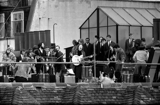 The Beatles on the Apple Corps Roof 1969 Photo Print