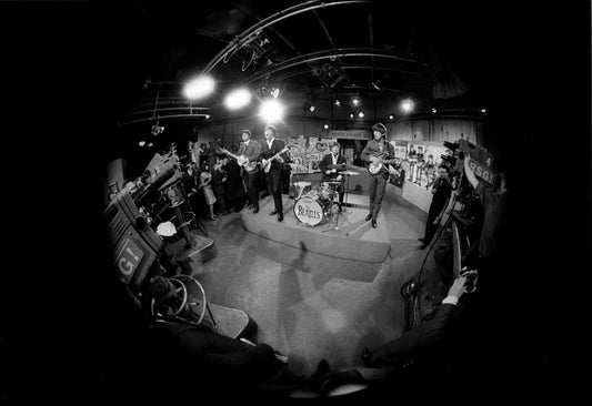 The Beatles "Can't Buy Me Love" 1964 Fish Eye Photo Print