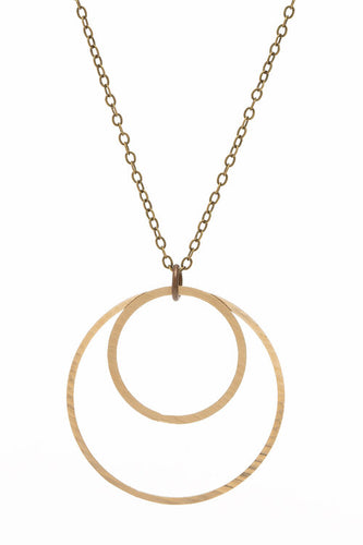 Harmony Circle Necklace Made From Bronze Drum Cymbals