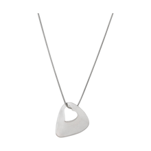 Handcrafted Stainless Steel Guitar Pick Heart Necklace