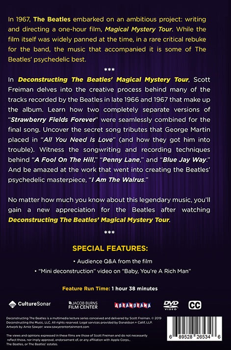 "Deconstructing The Beatles" Magical Mystery Tour Film (DVD) (eBay)