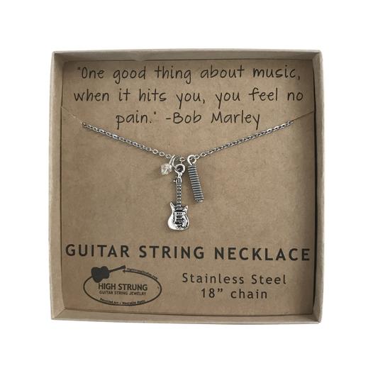 Bob Marley Handcrafted Quote Charm Necklace