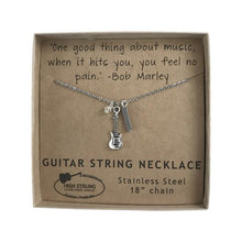 Bob Marley Handcrafted Quote Charm Necklace