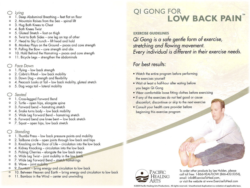 Qi Gong for Low Back Pain (DVD)