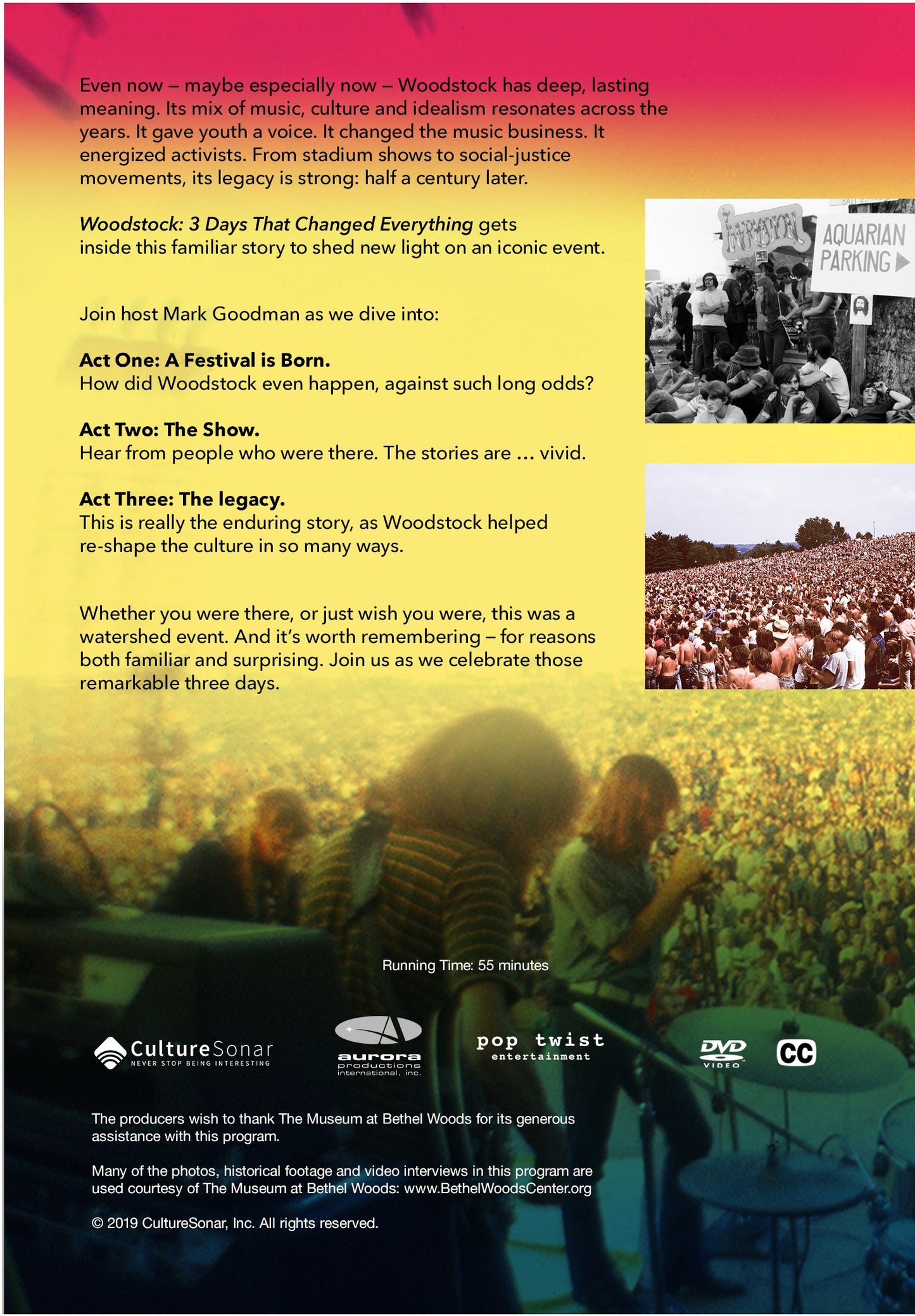 "Woodstock: 3 Days that Changed Everything" Documentary