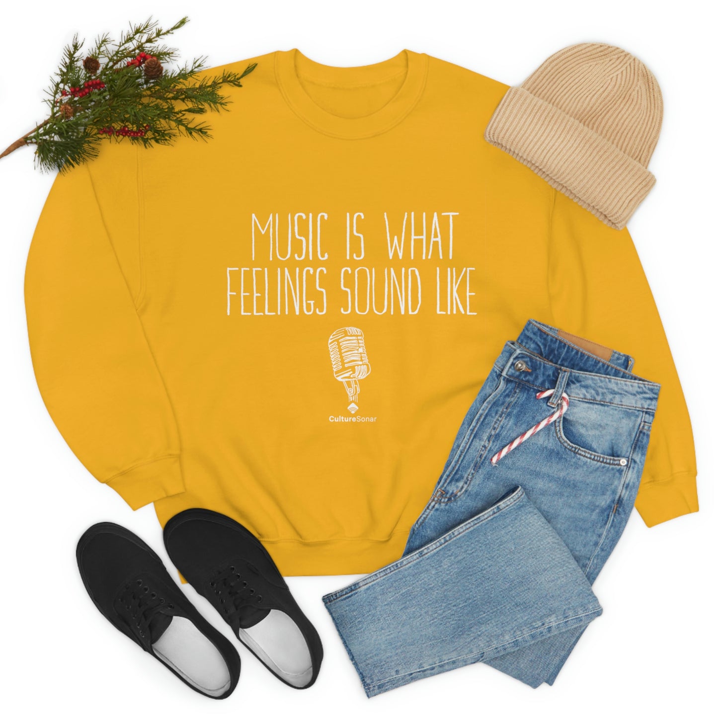 EXCLUSIVE: "Music is What Feelings Sound Like" Sweatshirt