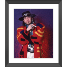 Stevie Ray Vaughan With Wistful Stare on Soul to Soul Tour 1985 Photo Print