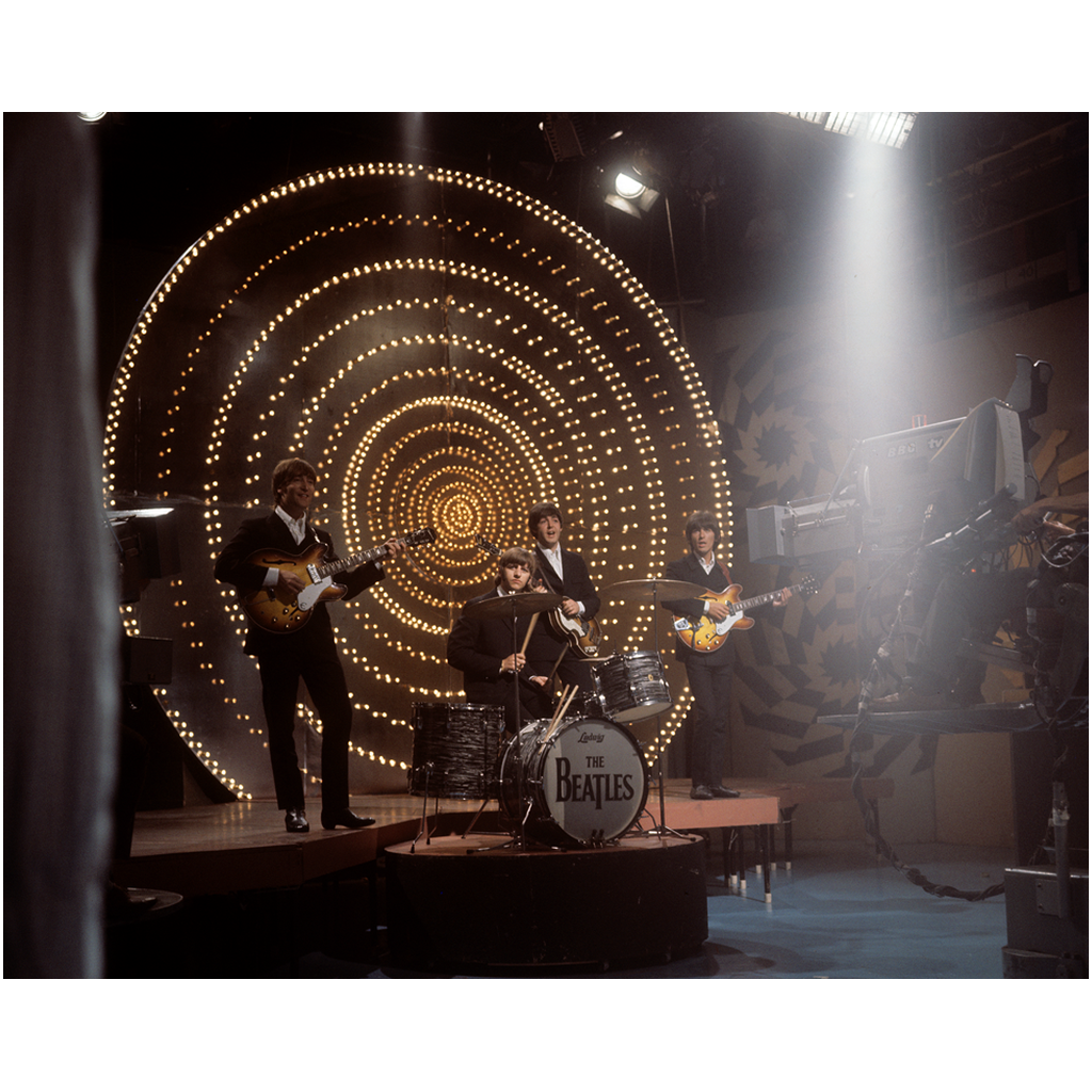 The Beatles Performing "Rain" and "Paperback Writer" on TV 1966 Photo Print