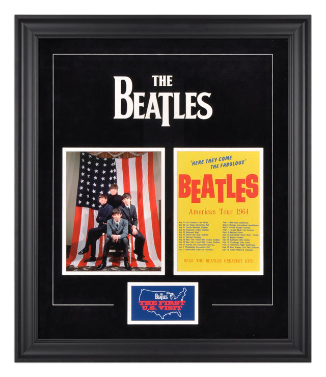 The Beatles 1964 US Tour Collage Framed Photo Print [16x20]